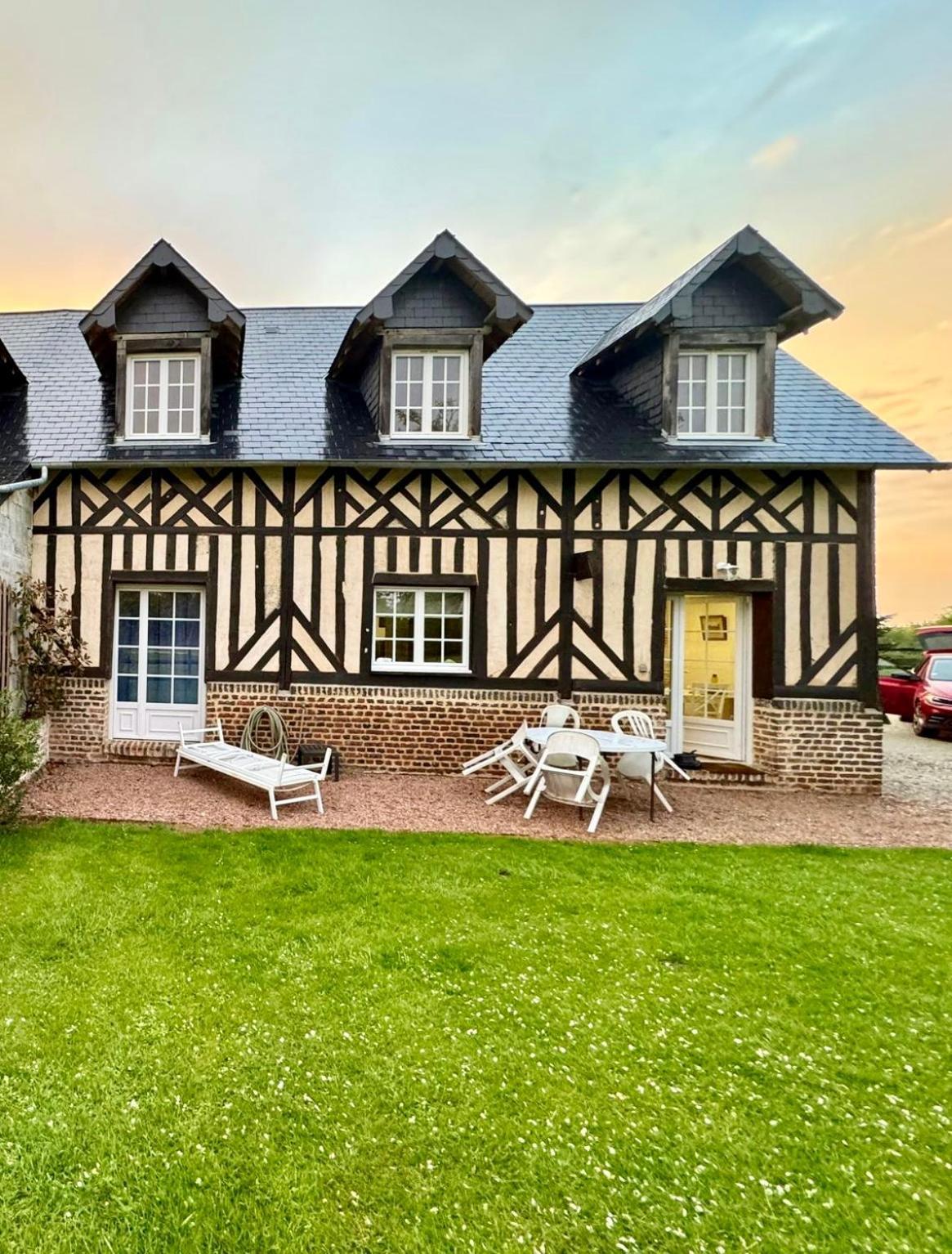 La Longere Du Haras Appartement Manerbe Buitenkant foto